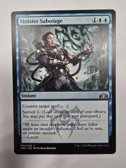 Sinister Sabotage Guilds of Ravnica Regular Magic The Gathering - Image 1