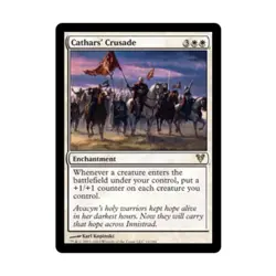 WotC MtG Avacyn Restored Cathars' Crusade (R) NM - Image 1