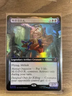 M.O.D.O.K. - Foil (Extended Art) Marvel Super Heroes - Mtg - Image 1