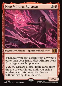 Nico Minoru, Runaway Marvel Super Heroes Commander #700 Magic TCG - Image 1