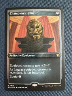 MTG Champion's Helm (Foil Etched) - Commander Masters (CMM) NM Foil - Image 1