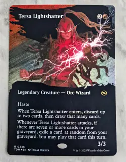 Tersa Lightshatter (Foil Borderless) MTG Tarkir TDM | Rare Orc Wizard Haste EDH - Image 1