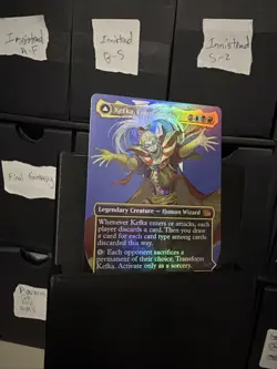 MTG Kefka, Court Mage // Kefka, Ruler of Ruin (0398) - Foil - Borderless, NM-Min - Image 1