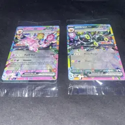 Umbreon ex And Espeon Ex Prismatic Evolutions Holo Sealed Lot Of 2 Rare Pokemon - Image 1