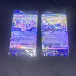 Umbreon ex And Espeon Ex Prismatic Evolutions Holo Sealed Lot Of 2 Rare Pokemon - Image 2