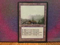 Magic the Gathering: Brushland Ice Age MTG Rare LP - Image 1