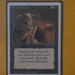 Wizards MTG Demonic Tutor Sorcery Summer Magic Uncommon Eng Shuler - Image 1