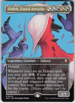 MTG Ulalek Fused Atrocity Borderless NM Commander: Modern Horizons 3 Magic 16 - Image 1