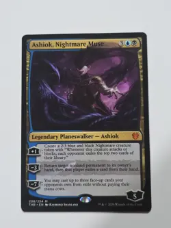 MTG Magic the Gathering Ashiok, Nightmare Muse (208/412) Theros Beyond Death NM - Image 1