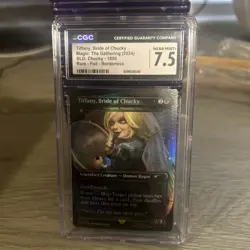 2024 MTG SECRET LAIR DROP FOIL #1809 TIFFANY, BRIDE OF CHUCKY CGC 7.5 - Image 1