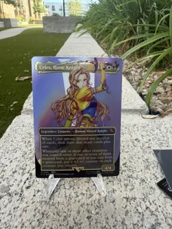 MTG Celes, Rune Knight (Borderless Foil) Commander: Final Fantasy 201 NM - Image 4