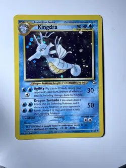 Kingdra 8/111 Rare Neo Genesis Pokemon Unlimited Holo Near Mint - Image 1