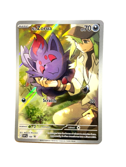 N's Zorua 189 Scarlet & Violet Promo Holo Pokemon Light Play LP B2 - Image 1