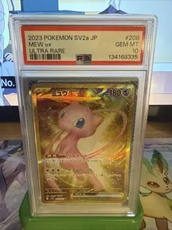 2023 POKEMON JAPANESE SV2A-POKEMON CARD 151 ULTRA RARE #208 MEW EX PSA 10 - Image 1