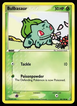 Bulbasaur 45/100 Common Crystal Guardians Pokemon Card - Image 1