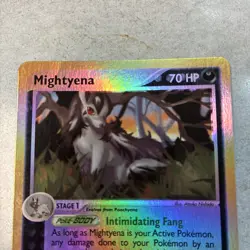 Pokemon TCG Mightyena Ruby and Sapphire 10/109 Holo Rare Stage 1 70 HP - Image 1