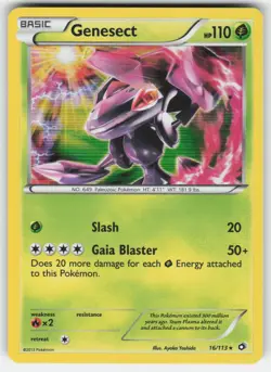 Genesect 16/113 Holo Rare Legendary Treasures Pokemon Holo NM - Image 1