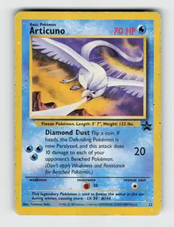 Articuno 22 Promo Wizards Black Star Promos Pokemon 1999 Heavily Played - Image 1