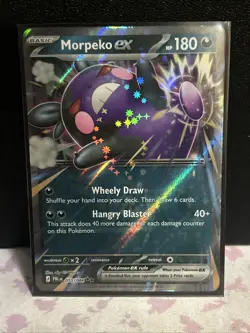 Morpeko ex 055/084 Double Rare Pitch Black Pokemon Holo Near Mint - Image 1