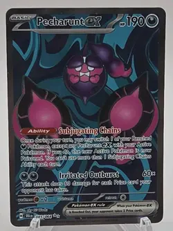 Pecharunt ex 085/064 Ultra Rare Shrouded Fable Pokemon Near Mint - Image 1