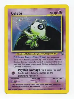 Pokemon TCG Celebi Neo Revelation Holo NM- - Image 1