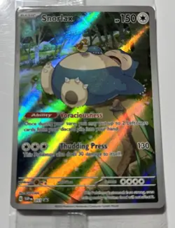 Pokemon TCG Snorlax SVP EN 051 Black Star Promo Holo - Image 1