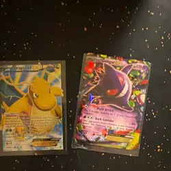 Pokemon TCG Dragonite GX & Gengar Full Art Holo Lot 2 Unbroken Bonds EN 2019 - Image 1