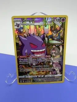 Pokemon Gengar 120 HP Ultra Rare Full Art Holo Swsh11 Lost Origin TG06/TG30 2022 - Image 2