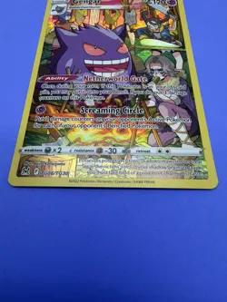Pokemon Gengar 120 HP Ultra Rare Full Art Holo Swsh11 Lost Origin TG06/TG30 2022 - Image 3