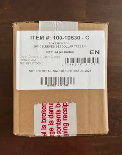 Pokemon Destined Rivals Dollar Tree Booster Pack Case (24 Packs) SEALED - Image 2