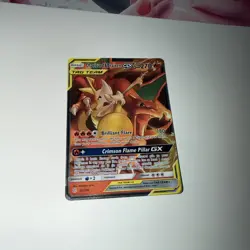 Pokemon Cosmic Eclipse "Charizard & Braixen GX" 22/236 / Ultra Rare / Near Mint - Image 2