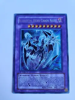 Elemental Hero Chaos Neos GLAS-EN036 (Secret Rare) 1st Edition #Y24 - Image 1