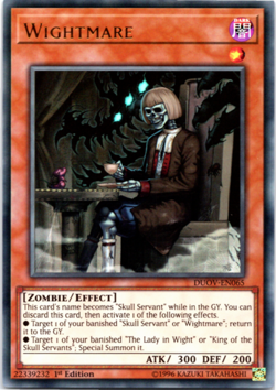 Wightmare - DUOV-EN065 - Ultra Rare - 1st Edition Yugioh - Image 1