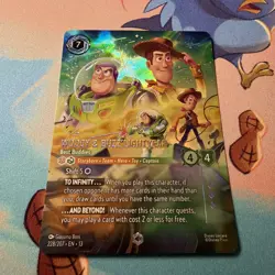 Lorcana Woody & Buzz Lightyear Best Buddies ENCHANTED Attack Of The vine 228/207 - Image 3