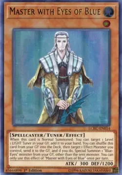 Yu-Gi-Oh! Master with Eyes of Blue 1st Ed. LCKC-EN014 Ultra Rare NM/LP x1 - Image 1