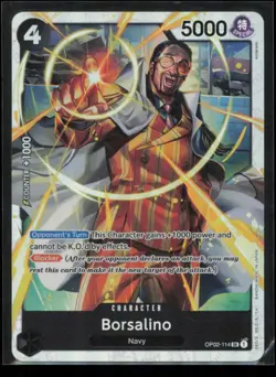 Borsalino OP02-114 One Piece Paramount War Super Rare Near Mint - Image 1