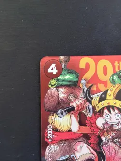 Shonen Jump Monkey D. Luffy p-159 Japanese One Piece 29th Anniversary US SELLER - Image 3