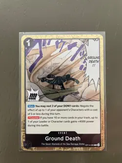 Ground Death OP14-096 R (Foil) The Azure Sea's Seven One Piece - NM - Image 1