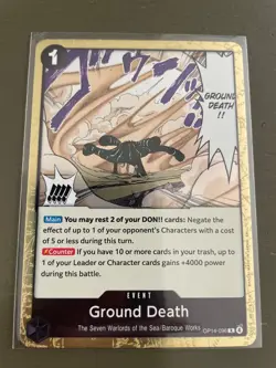Ground Death OP14-096 R (Foil) The Azure Sea's Seven One Piece - NM - Image 2