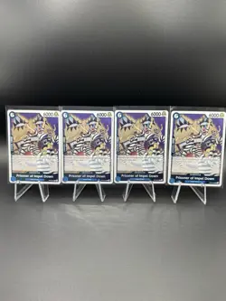 One Piece - 4x Playset Prisoner of Impel Down OP16-042 The Time of Battle NM - Image 1