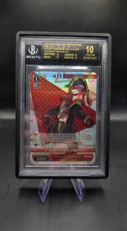 Weiss Schwarz Hololive Vol.2 Marine Houshou SP Foil Signed BGS black label - Image 1