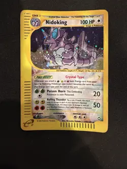 Nidoking - 150/147 - Pokemon Aquapolis Holo Crystal Card MP - Image 2