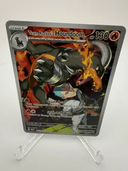 Team Rockets Houndoom Illustration Card 191/182 Sv10: Destined Rivals - Image 1