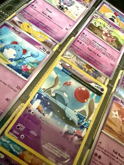 Pokemon Card Lot 19 Pink Beach Ocean Marill Slowking Clefairy Aesthetic Bundle - Image 1