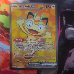 Meowth Ex 107/088 Perfect Order Full Art Pokemon Card - Image 1