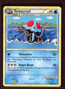 Tentacruel Non-Holo 2010 Pokemon Card 50/102 HS Triumphant Set EXCELLENT - Image 1
