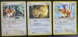Eeevee ×9 Pokemon Card Lot SWSH SM XY HP to NM - Image 2