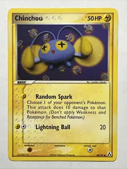Pokemon TCG - Chinchou 50/92 Ex Legend Maker Pokemon Card - Image 2