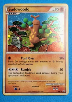 Pokemon Sudowoodo Basic 90HP 9/95 Unleashed 2010 Holo Rare Card_LP - Image 1