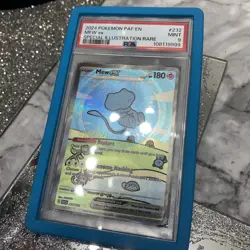 Pokemon Mew EX TCG Card 232/091 Paldean Fates Sir PSA 9 'Bubble Mew' 🫧 - Image 3
